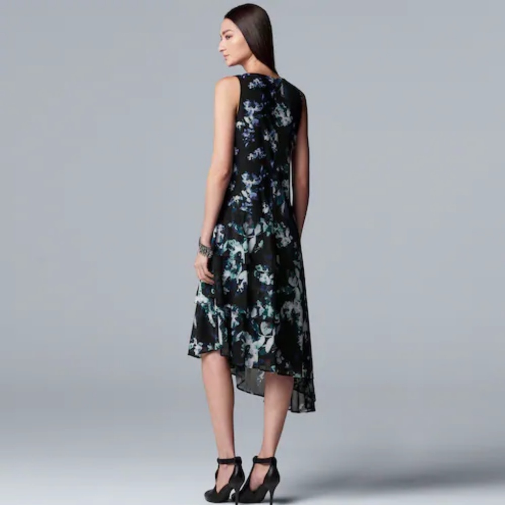 Simply Vera Wang Asymmetrical Ruffle Dress NWT - Picture 3 of 3
